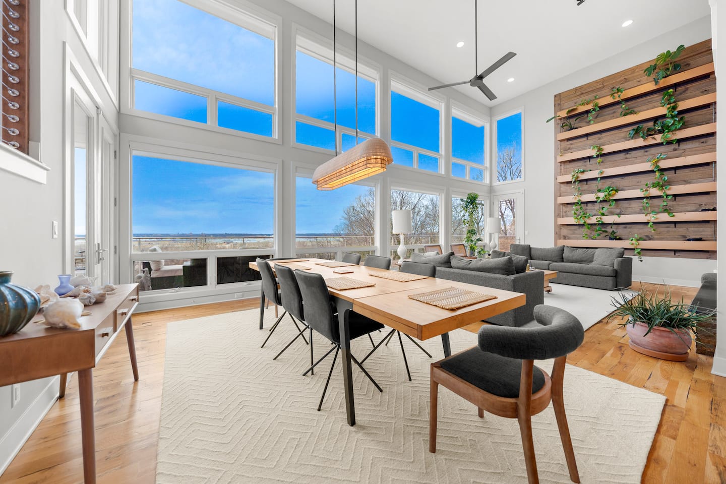 Sunlit great room in a Kinner Properties vacation home